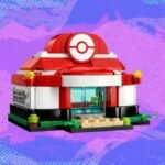 Lego Mini Pokémon Center exclusive set with sliding doors and healing station, a reward for Lego Insiders members.