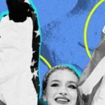 Amber Glenn, an LGBTQ+ figure skater, speaks at a press conference during the Milano Cortina 2026 Winter Olympics.