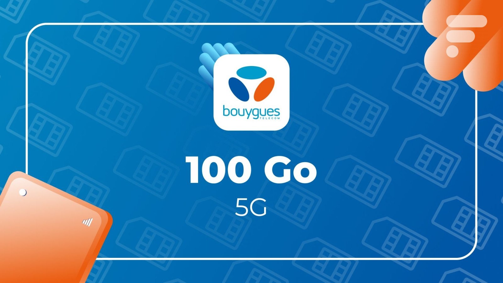 Visuel promotionnel B&You : forfait mobile 100 Go et l'annonce du Giga Jackpot de 100 000 euros.