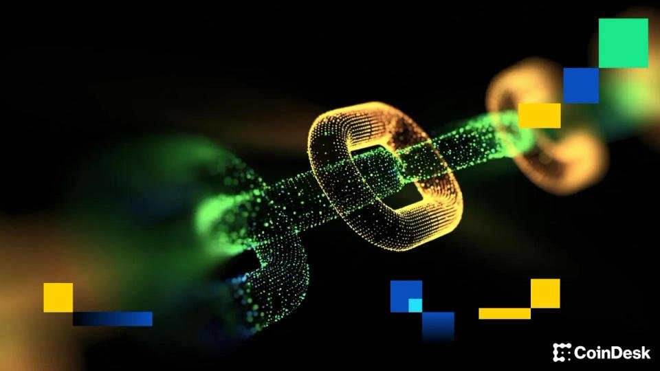 Illustration of interconnected machines and digital payment flows, symbolizing the new electricity for the digital age.