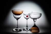 Time Distilled glassware collection for Manhattan cocktails by Max ID NY and Great Jones Distilling Co.