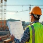 Vue aérienne d'un chantier de construction au Maroc, symbolisant le boom des infrastructures.