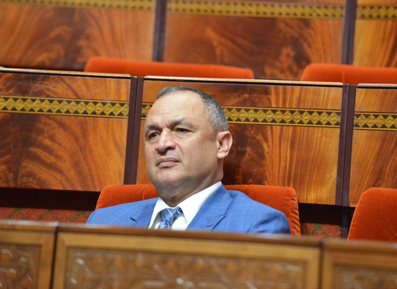 Ryad Mezzour s'exprimant au Parlement, crédit Rachid Tniouni / TelQuel