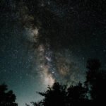 Astrological chart with Mercury retrograde symbol over a background of fish representing Pisces.