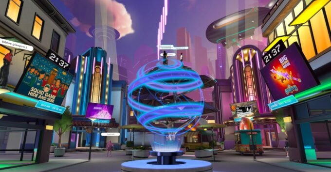 Meta's Metaverse Pivot: Horizon Worlds Embraces Mobile, Realigns VR Strategy 6 Horizon Central, the virtual town square of Meta's metaverse, running on the new Meta Horizon game engine.