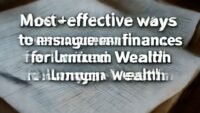 Most effective ways to manage personal finances for long-term wealth. complete guide
