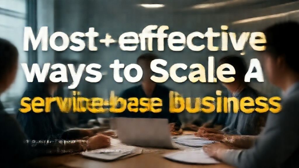 Most effective ways to scale a service-based business. complete guide