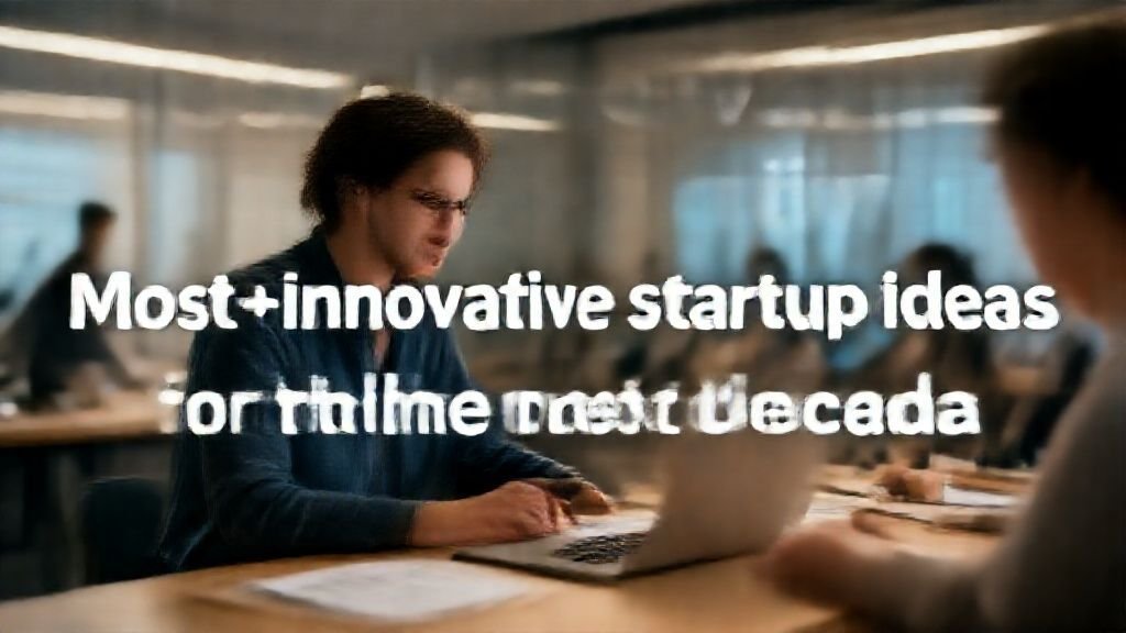 Most innovative startup ideas for the next decade. complete guide