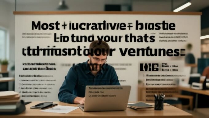 Most lucrative side hustles to fund your main venture. complete guide