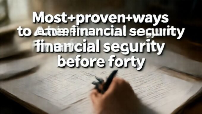 Most proven ways to achieve financial security before forty. complete guide
