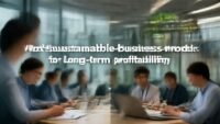 Most sustainable business models for long-term profitability. complete guide
