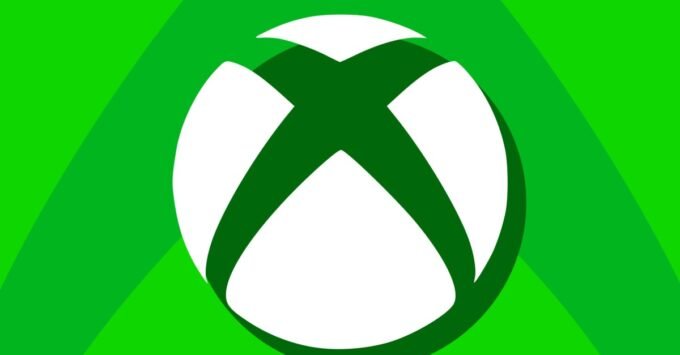 Illustration of a futuristic Xbox console with AMD branding, hinting at a 2027 launch.