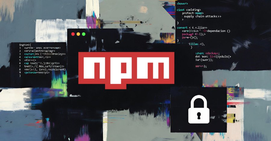 npm's Security Leap: A Deep Dive into Supply Chain Hardening and What Still Lies Ahead 3 Illustration of a secure supply chain with npm logo and padlock, representing enhanced cybersecurity measures.