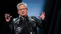 Nvidia CEO Jensen Huang speaks at CES 2026, discussing the company's advancements in AI technology.