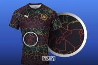 Olympique de Marseille OM Africa jersey with controversial map of Morocco