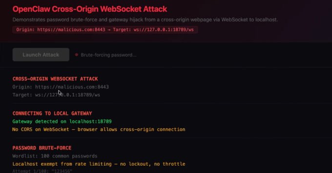 ClawJacked: Critical Flaw Allows Malicious Sites to Hijack Local OpenClaw AI Agents 7 Illustration of a malicious website connecting to a local AI agent, symbolizing the ClawJacked vulnerability in OpenClaw.