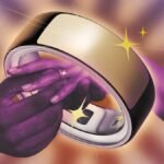 Master Your Oura Ring: 7 Expert Tips for Enhanced Health Tracking 4 A close-up of an Oura Ring on a finger, displaying health data on a smartphone screen in the background.