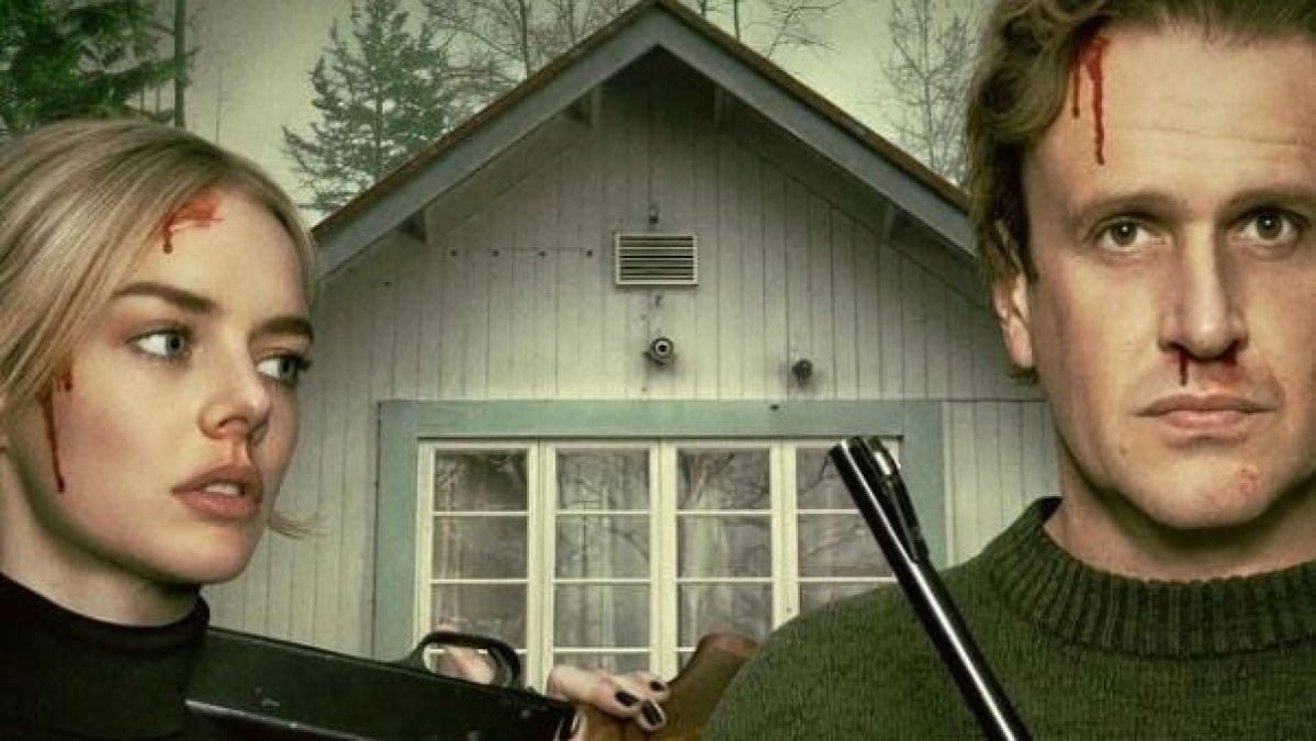 Toxic Love, Deadly Laughs: Jorma Taccone's 'Over Your Dead Body' Trailer Unveiled 3 Samara Weaving and Jason Segel in a tense scene from the 'Over Your Dead Body' trailer