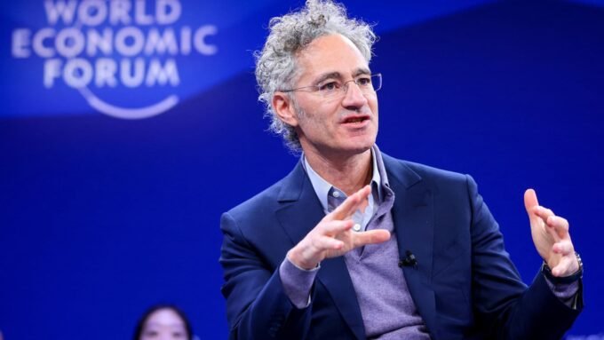 Palantir CEO Alex Karp at the World Economic Forum in Davos, Switzerland.