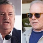 Logos of Netflix, Warner Bros. Discovery, and Paramount Global, symbolizing the recent bidding war.