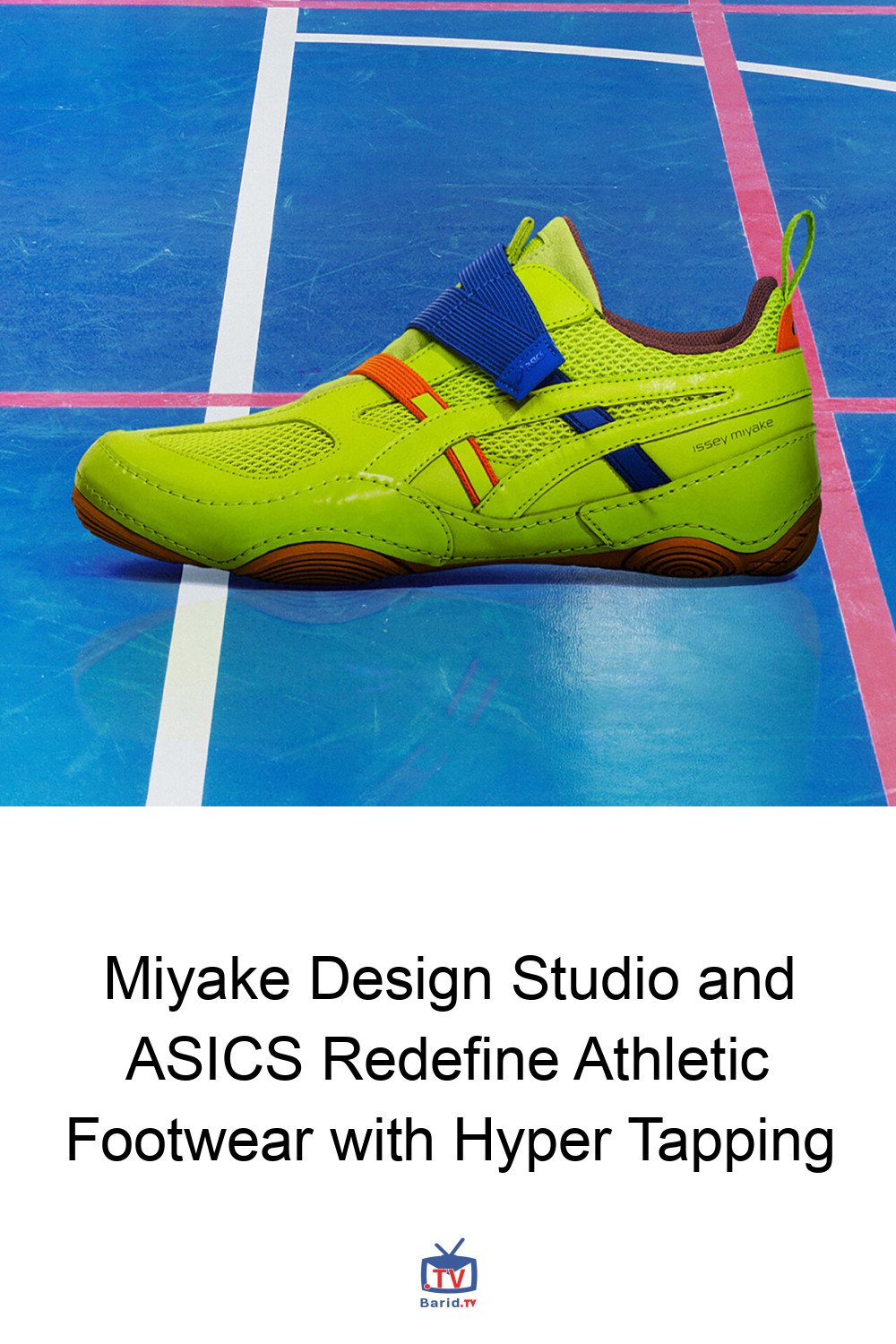 Miyake Design Studio and ASICS Redefine Athletic Footwear with Hyper Tapping 4 Pinterest Hidden