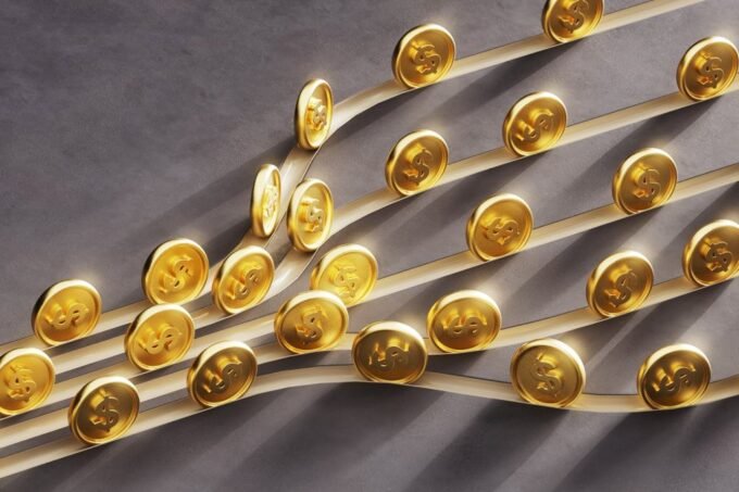 A person looking at a digital graph showing upward trends, symbolizing financial growth and future-proof investments.