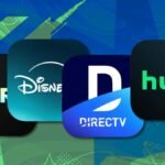 A vibrant collage showcasing logos of popular streaming services like Starz, Hulu, YouTube TV, and Disney+, set against a backdrop of Presidents' Day imagery, symbolizing entertainment savings.