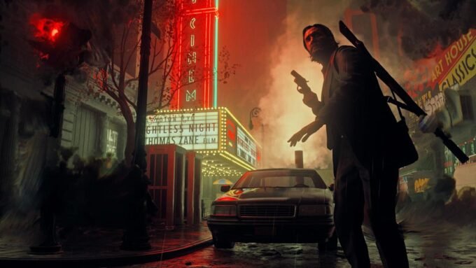 Alan Wake 2 game cover art featuring the protagonist
