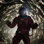 Ryan Gosling as Dr. Ryland Grace with his five-legged alien co-star Rocky in Project Hail Mary