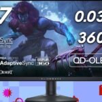 Alienware 27-inch 1440p QD-OLED gaming monitor displaying vibrant game visuals