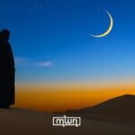 Muslims breaking fast during Ramadan in a Spanish city, with a mosque in the background