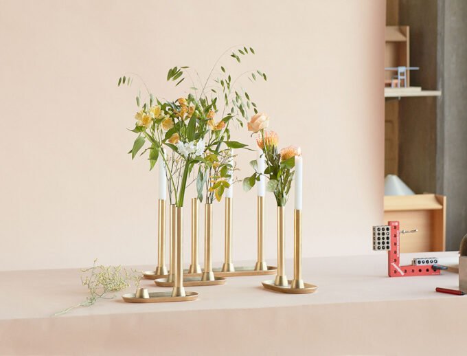 Daniel Rybakken's Reflet: Sculpting Light and Scandinavian Warmth 7 Daniel Rybakken's Reflet Candle Holder for Eldvarm, a modern brass design inspired by Scandinavian light rituals.
