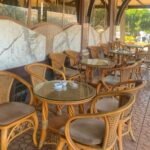 Illustration d'un inspecteur du travail examinant des documents dans un café ou restaurant, symbolisant les contrôles renforcés dans le secteur de la restauration au Maroc.