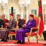 King Mohammed VI and Safran Chairman Ross McInnes at the launch ceremony of the new landing gear factory in Nouaceur, Morocco.