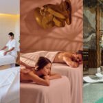 Saint-Valentin : L'Évasion Sensorielle à Deux dans les Spas d'Exception du Maroc 4 Un couple se relaxant dans un spa luxueux, recevant un massage en duo, avec une ambiance romantique et des éléments de décoration raffinés.