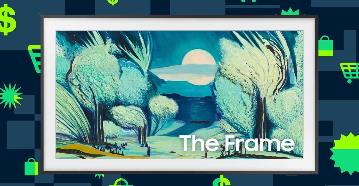 Art Meets Tech: Samsung's Frame TV Drops to Record-Low Price, Plus More Smart Savings 3 Samsung 2025 Frame TV displaying artwork in a modern living room setting, blending seamlessly with decor.