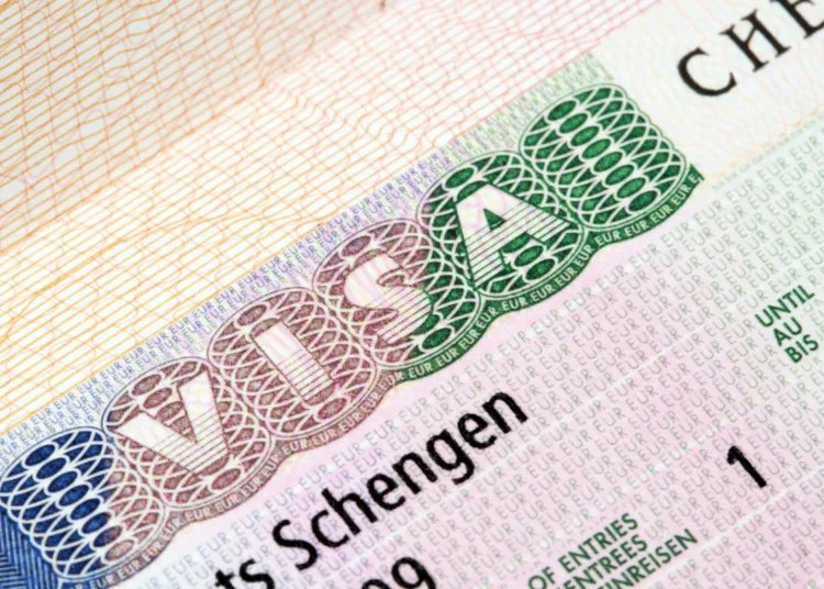 Schengen's New Horizon: EU Proposes Extended Multiple-Entry Visas for Trusted Travelers 3 A digital representation of the Schengen area map with a visa stamp icon, symbolizing extended travel opportunities.