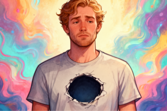 The Endless Pursuit of 'Enough': Unmasking a Lifelong Struggle for Self-Worth 3 A person looking introspective or thoughtful, perhaps reflecting on their past, symbolizing a journey of self-discovery and overcoming feelings of inadequacy.