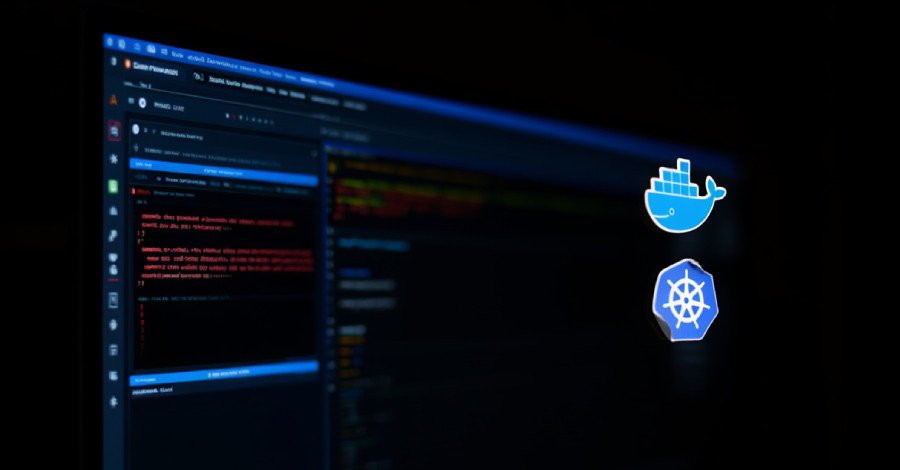 Illustration of a worm or malicious code infiltrating cloud servers and infrastructure, representing the TeamPCP cyberattack.