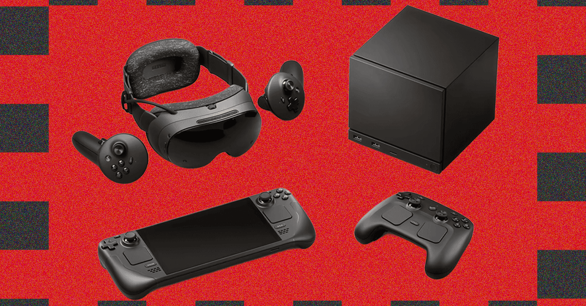 A collage of modern tech devices including a smartphone, a VR headset, and a health monitoring app interface.