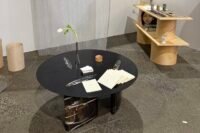 A vibrant, squash-orange kitchen display by IKEA Canada at Toronto Design Week 2026, showcasing bold colour and modern design.