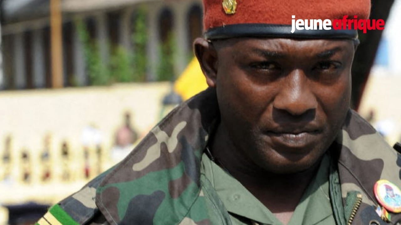 Aboubacar Sidiki Diakité, dit Toumba, ancien chef de la Garde présidentielle guinéenne, lors de son procès.