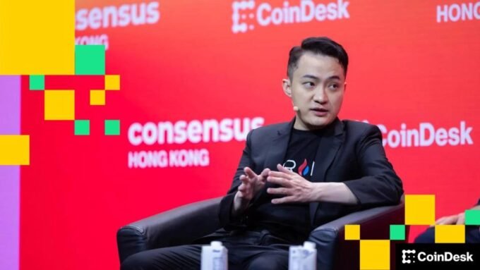 Justin Sun, founder of Tron, endorsing the accumulation of TRX tokens by Tron Inc.