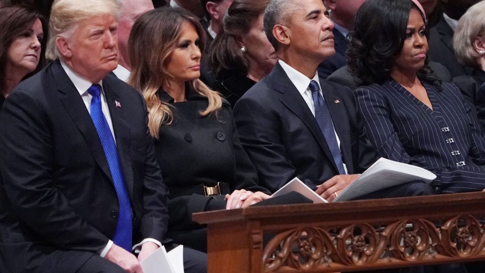 Screenshot of the racist meme depicting Barack and Michelle Obama as apes, posted on Donald Trump's Truth Social.