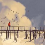 A winding, unpredictable road disappearing into the horizon, symbolizing life's unexpected turns and challenges.