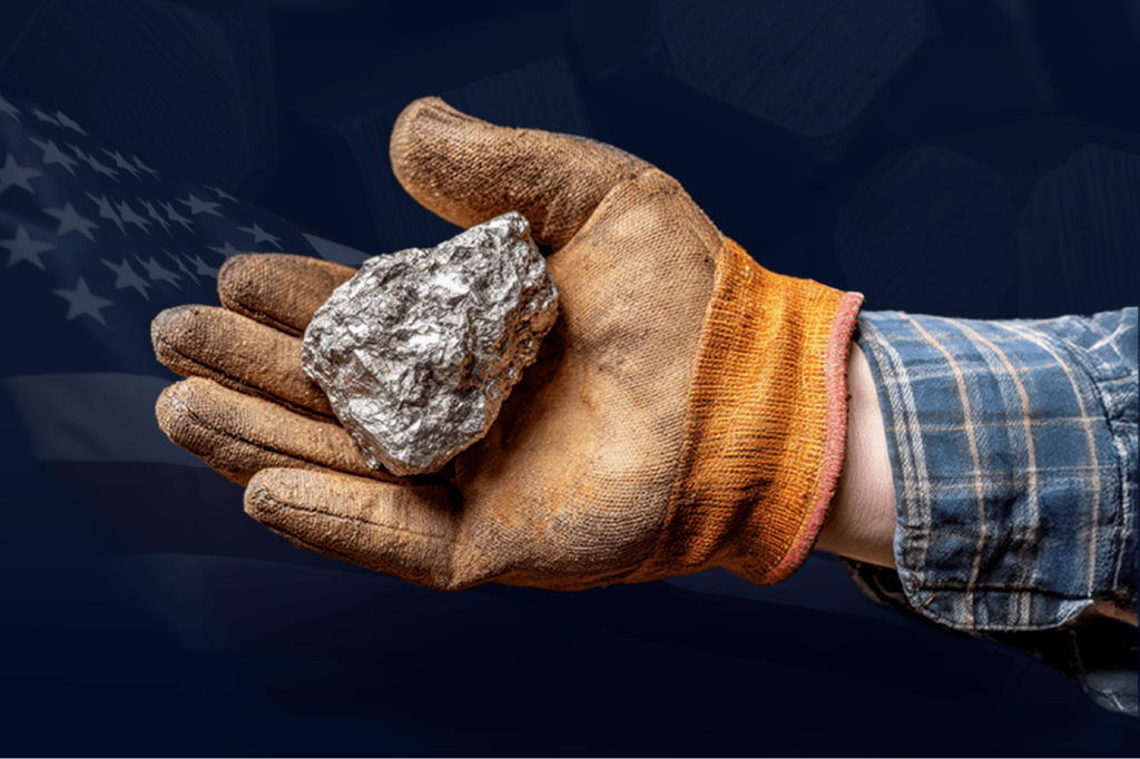 Miners working at the Tungsten Queen mine, symbolizing the revival of US critical mineral production.