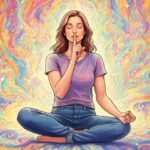 A serene image of a person meditating in a quiet, natural setting, symbolizing introspection and peace.