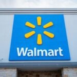 A modern Walmart store entrance, symbolizing its shift towards digital and convenience.