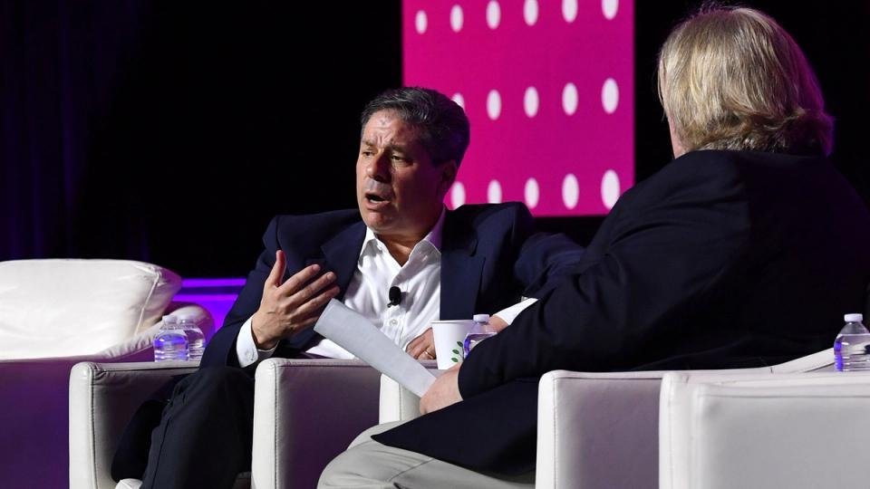 WisdomTree CEO Jonathan Steinberg discussing the firm's strategic focus on cryptocurrency and tokenized assets.