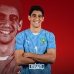 Yassine Bounou, goalkeeper for Al Hilal and the Moroccan national team, in action.